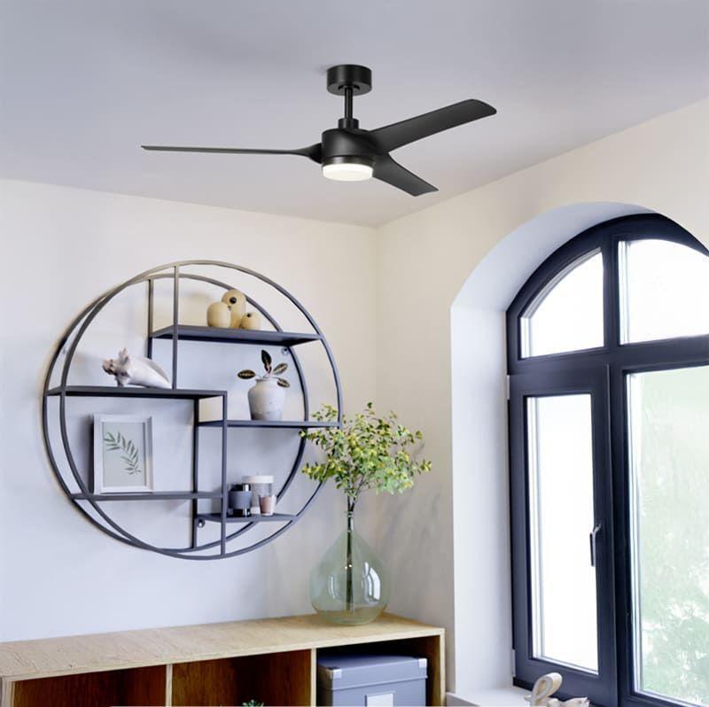 Ventilador de Techo Orcutt luz led regulable control remoto giro reversibles 17W invierno verano-2