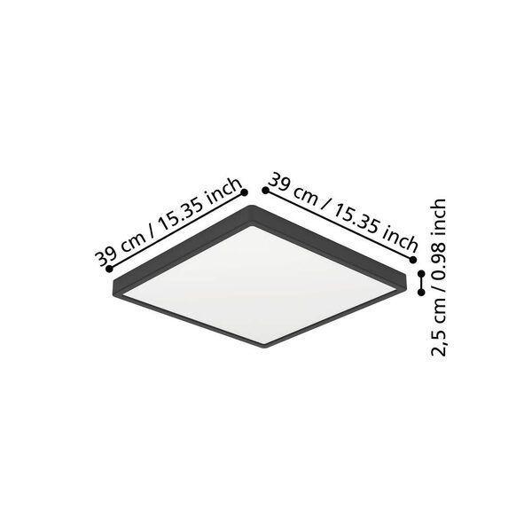 Foco Plafon Sobrepuesto Led Regulable Calida Neutra Fria 39x39cm 18w-3