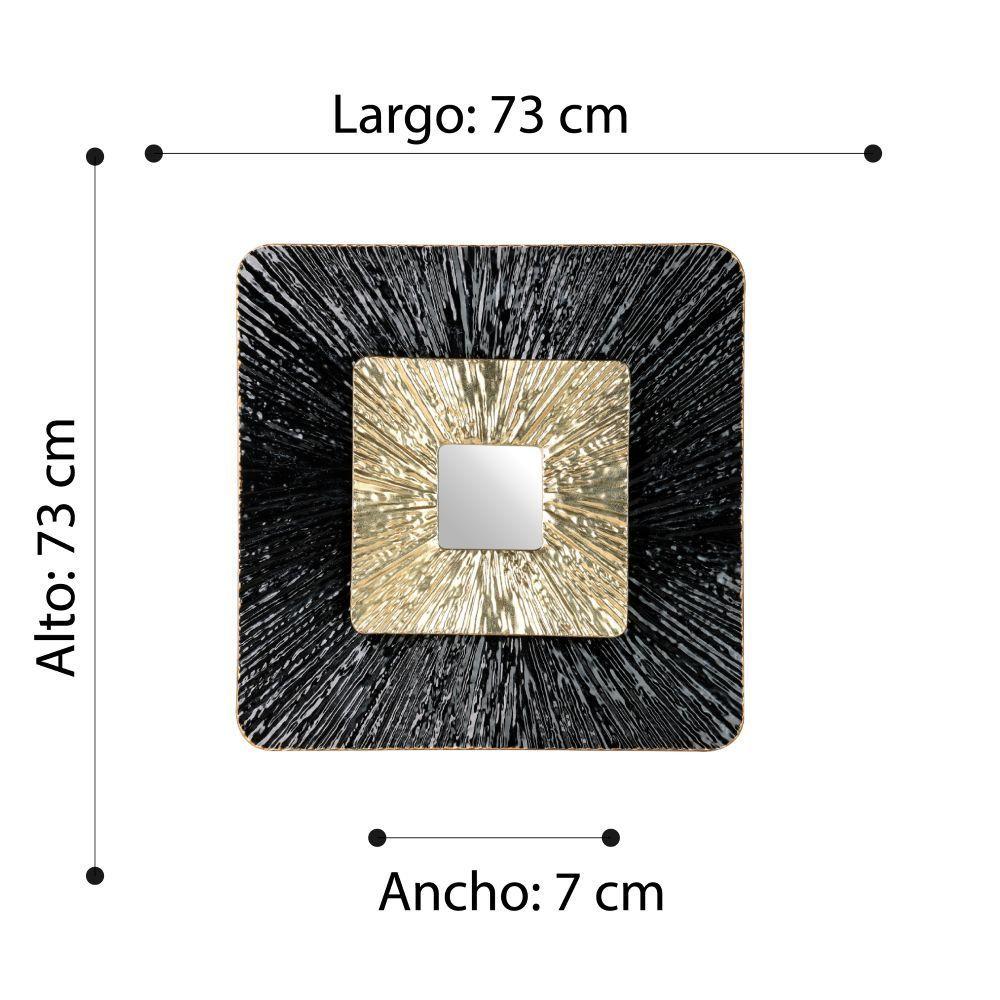 Cuadro Decorativo mural SUARDI metal 73×7×73cm-4