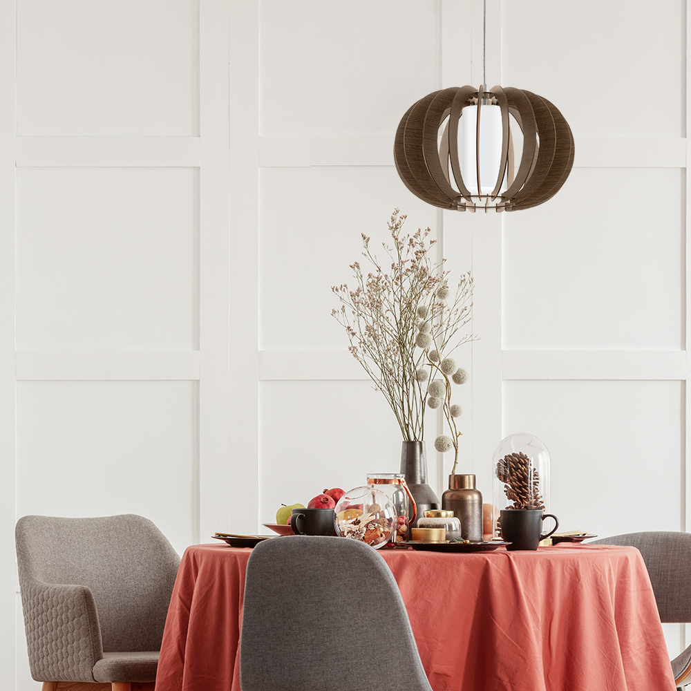 Lámpara Colgante Stellato 3 Café E27 1X60W-3