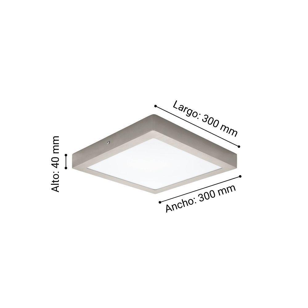 FUEVA 1 PANEL SP NIQUEL LC 300X300 24W LED 2600lm-2