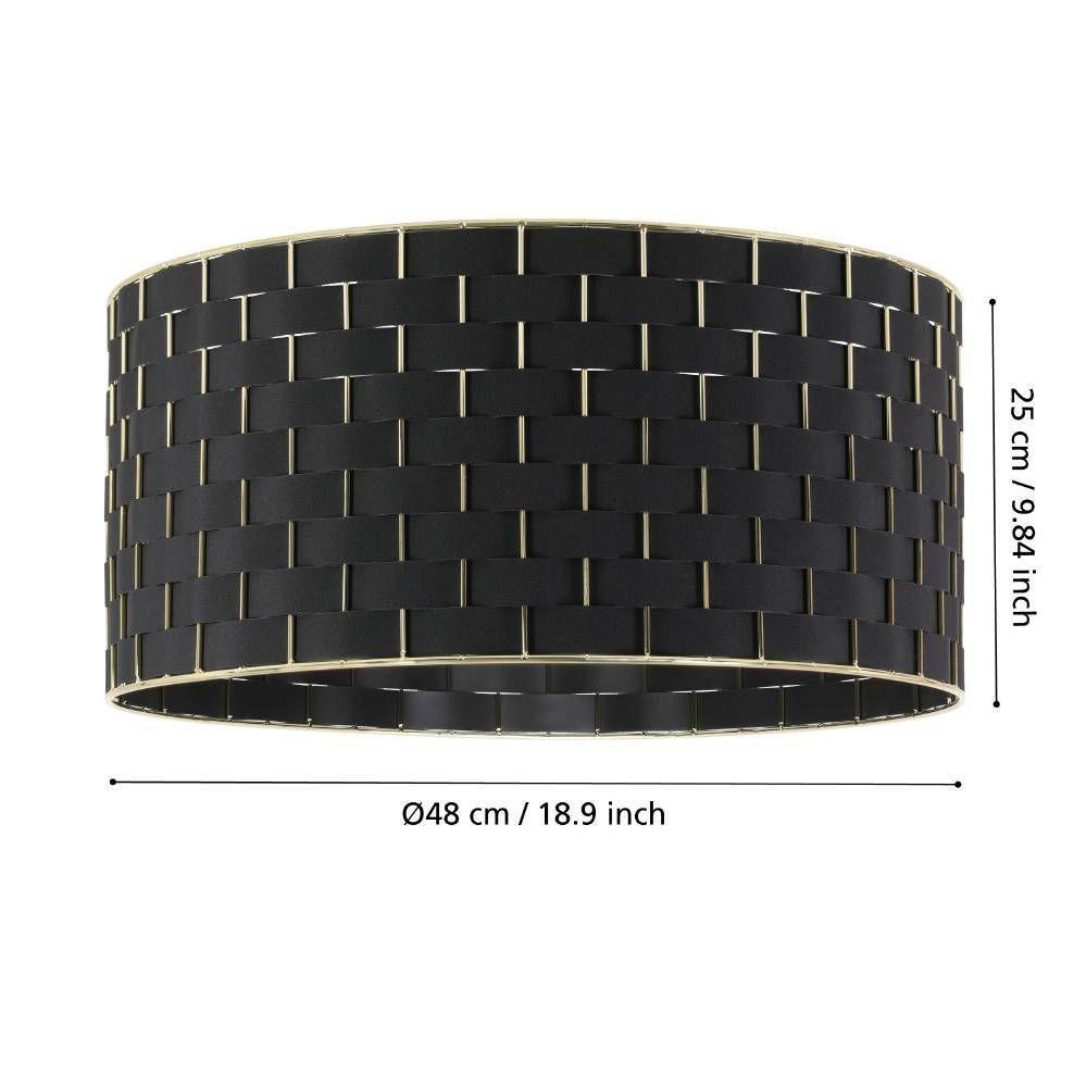 LAMPARA DE TECHO MARASALES ACERO NEGRO E27 1X40W IP20 COD.99523-2