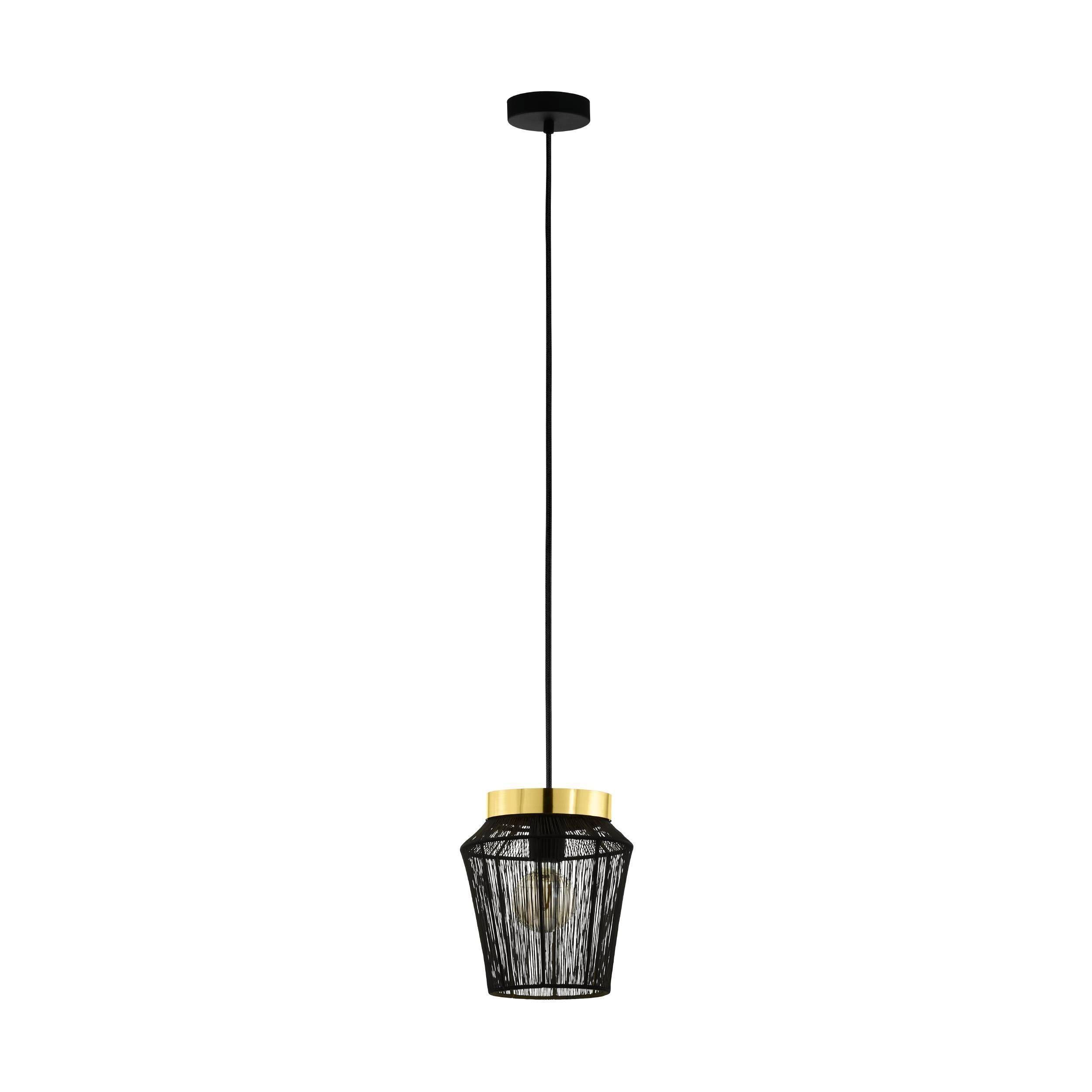 LAMPARA DE COLGAR ESCANDIDOS ACERO NEGRO E27 1X40W IP20 COD.99806-2