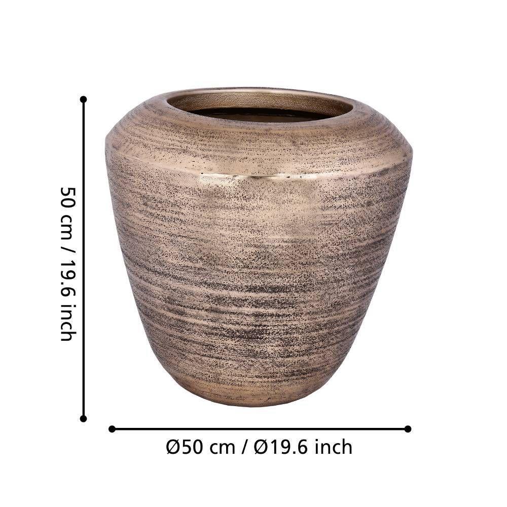 Masetero Decorativo OKAYAMA metal Dorado 50×50 cm-2