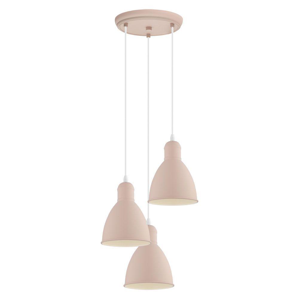 LAMPARA COLGANTE PRIDDY-P CASCADA ROSA PASTEL  3X60W COD49084-0