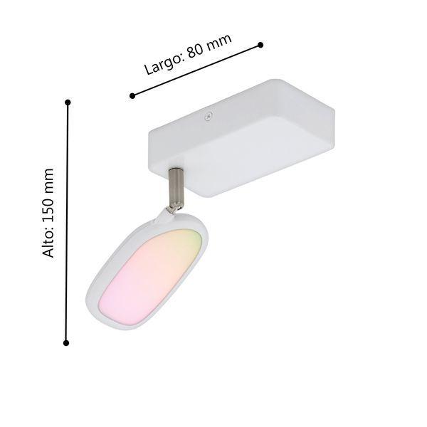 FOCO SOBREPUESTO PALOMBARE-C METAL BLANCO LED 1X5W COD.97691-3
