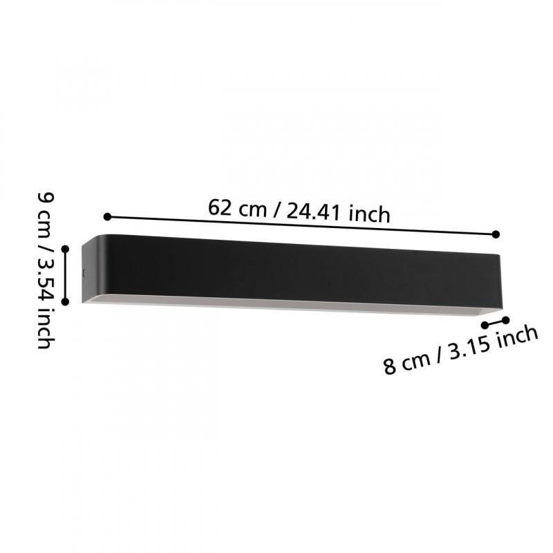 Lámpara Aplique Sania Acero IP44 Led Incluida 27w Cod.99691-2