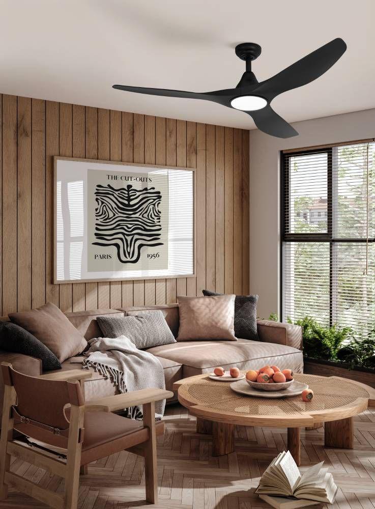 Ventilador Portsea Acero Negro DM1320 50W con control cod 205653-2