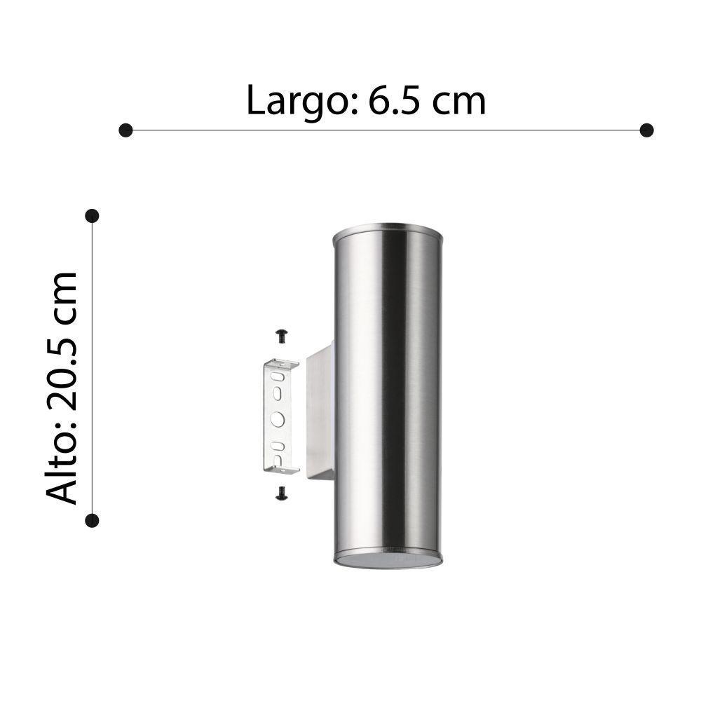 Apliqué de Pared Eglo RIGA exterior baño 2X3W GU10 LED incluida 94107-2