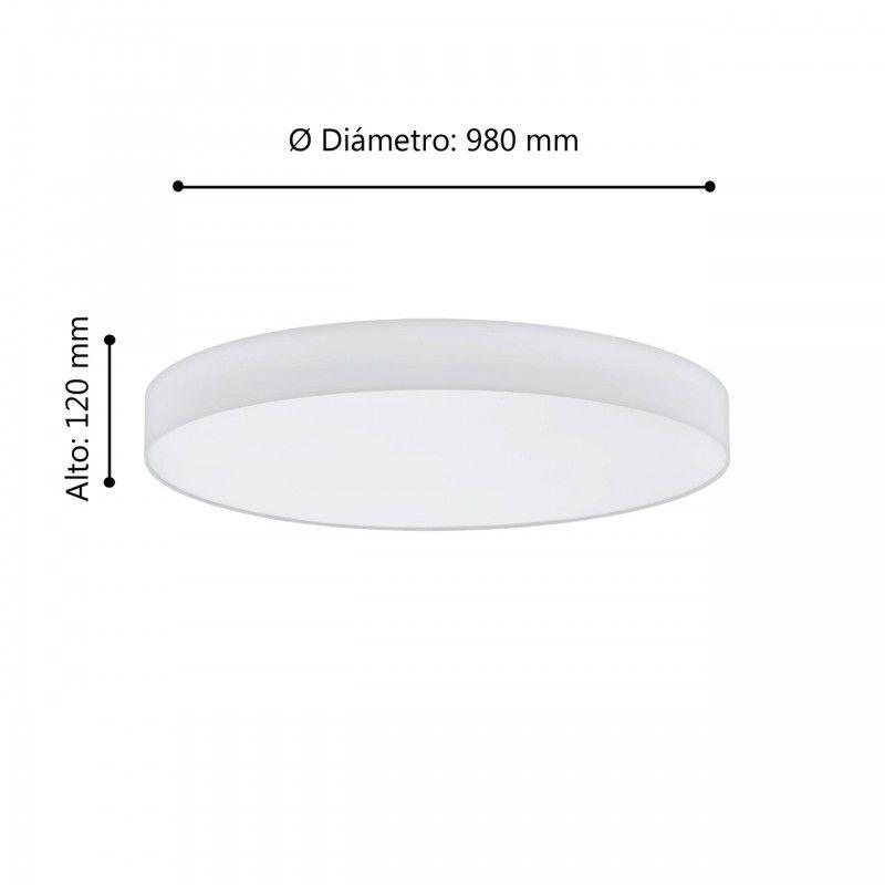 ROMAO 1 TECHO TELA BLANC CCT DM980 LC 80W 7800lm DIM-2
