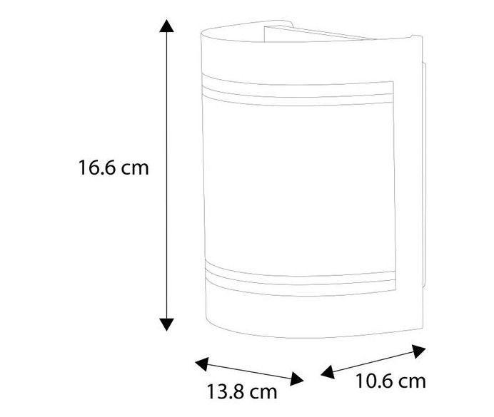 Aplique Exterior Rosada-e Pack x2 Acero E27 40w Ip44 Cod206339M-2