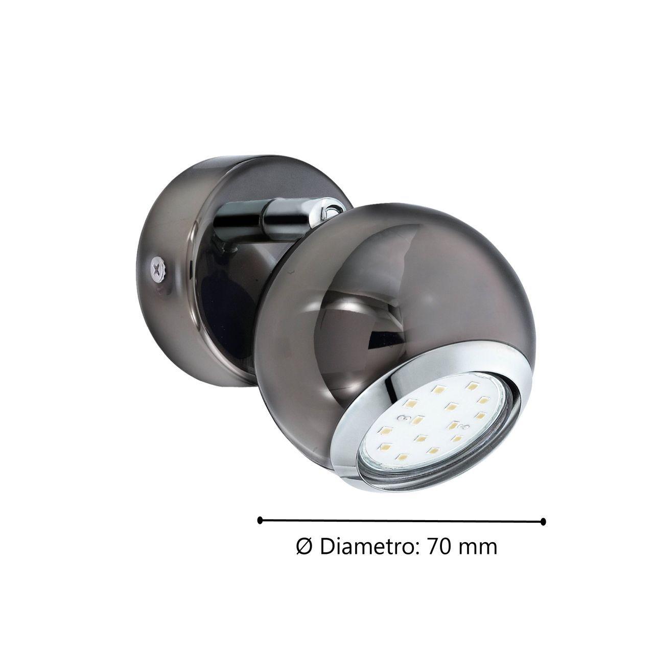 FOCO SOBREPUESTO BIMEDA ACERO NIQUEL GU10 1X3W GU10 LED COD.31005-2