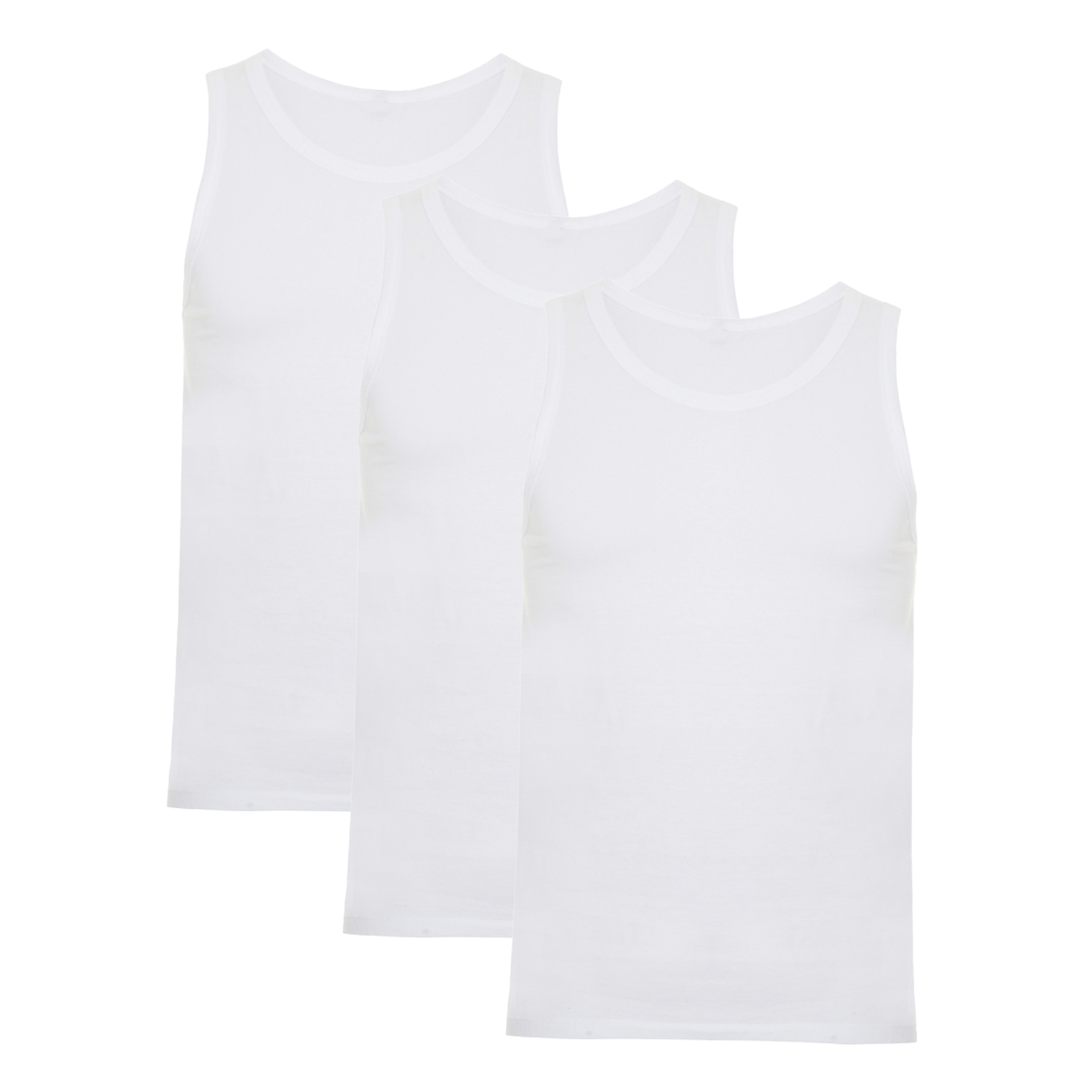 3 Poleras Musculosas 100% algodón Camiseta-0