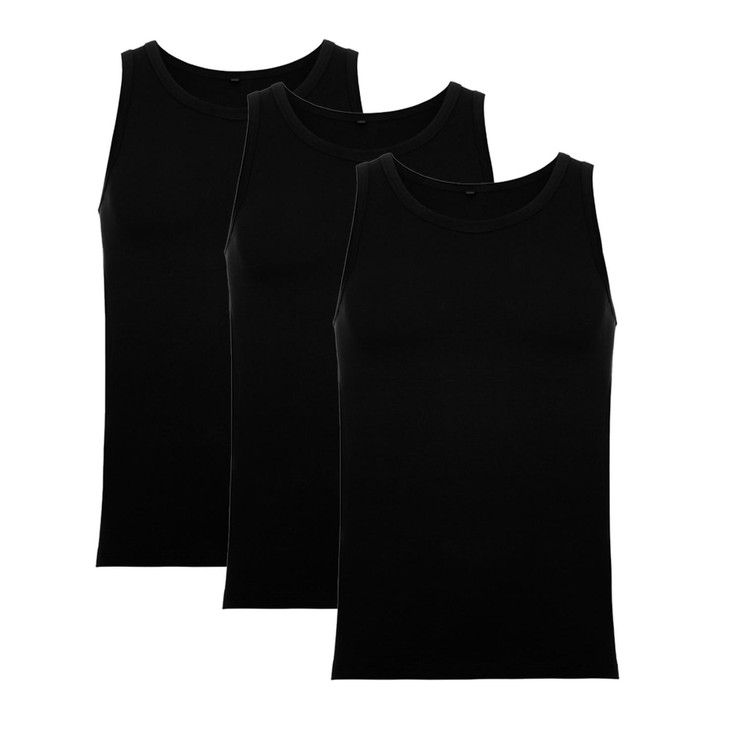 3 Poleras Musculosas 100% algodón Camiseta-0