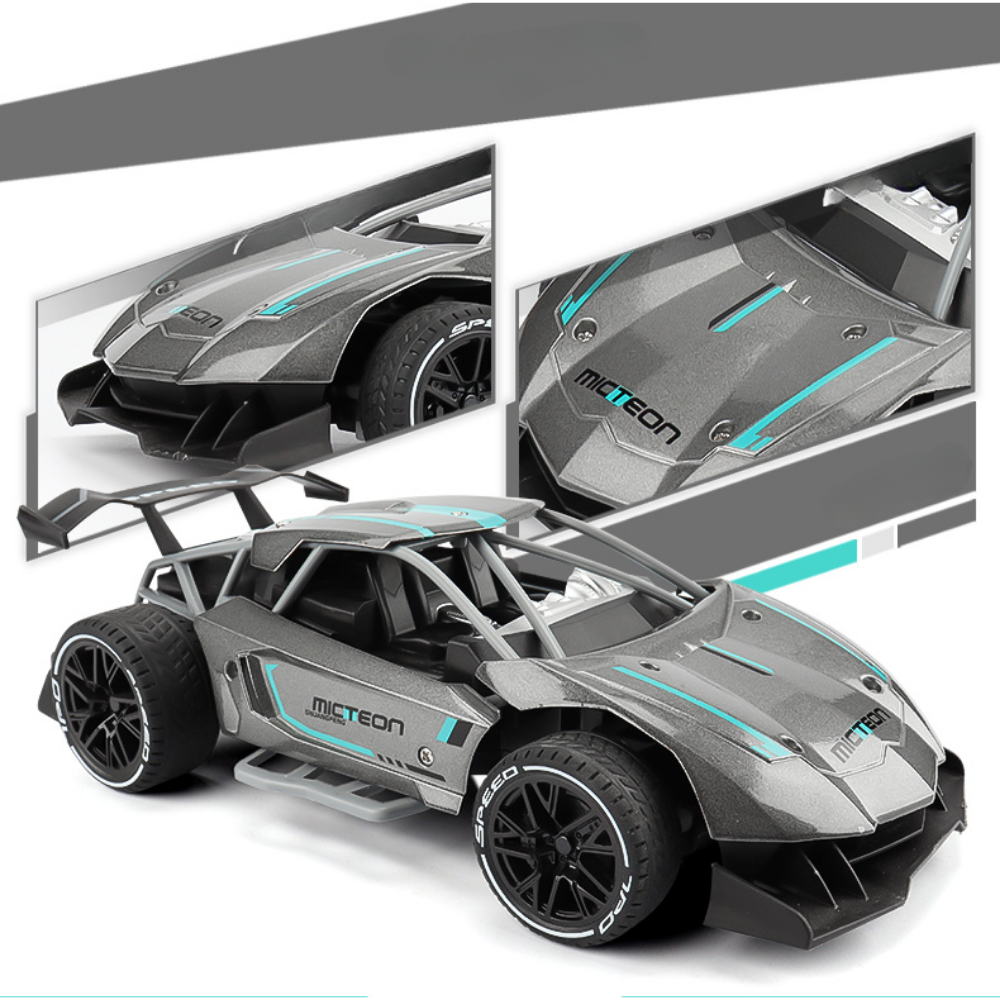 Auto Derrape A Control Remoto De Metal Moka 1 16 2 4g 60m Gris-3