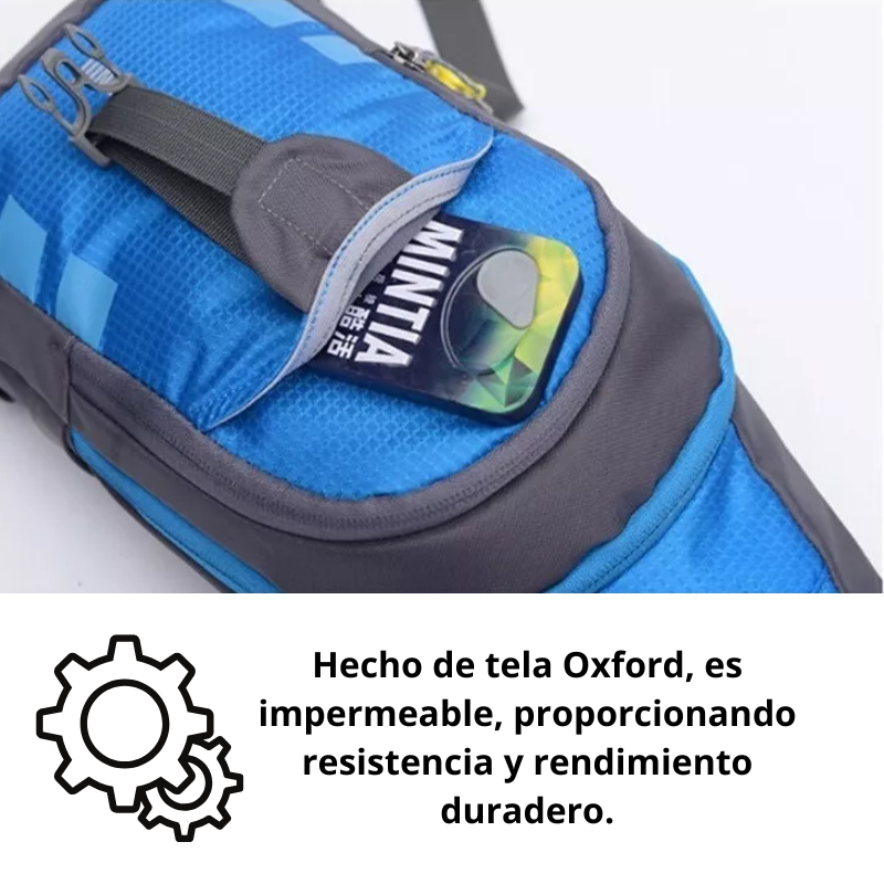 Bolso Impermeable Banano Bandolero Cruzado Unisex Negro-7