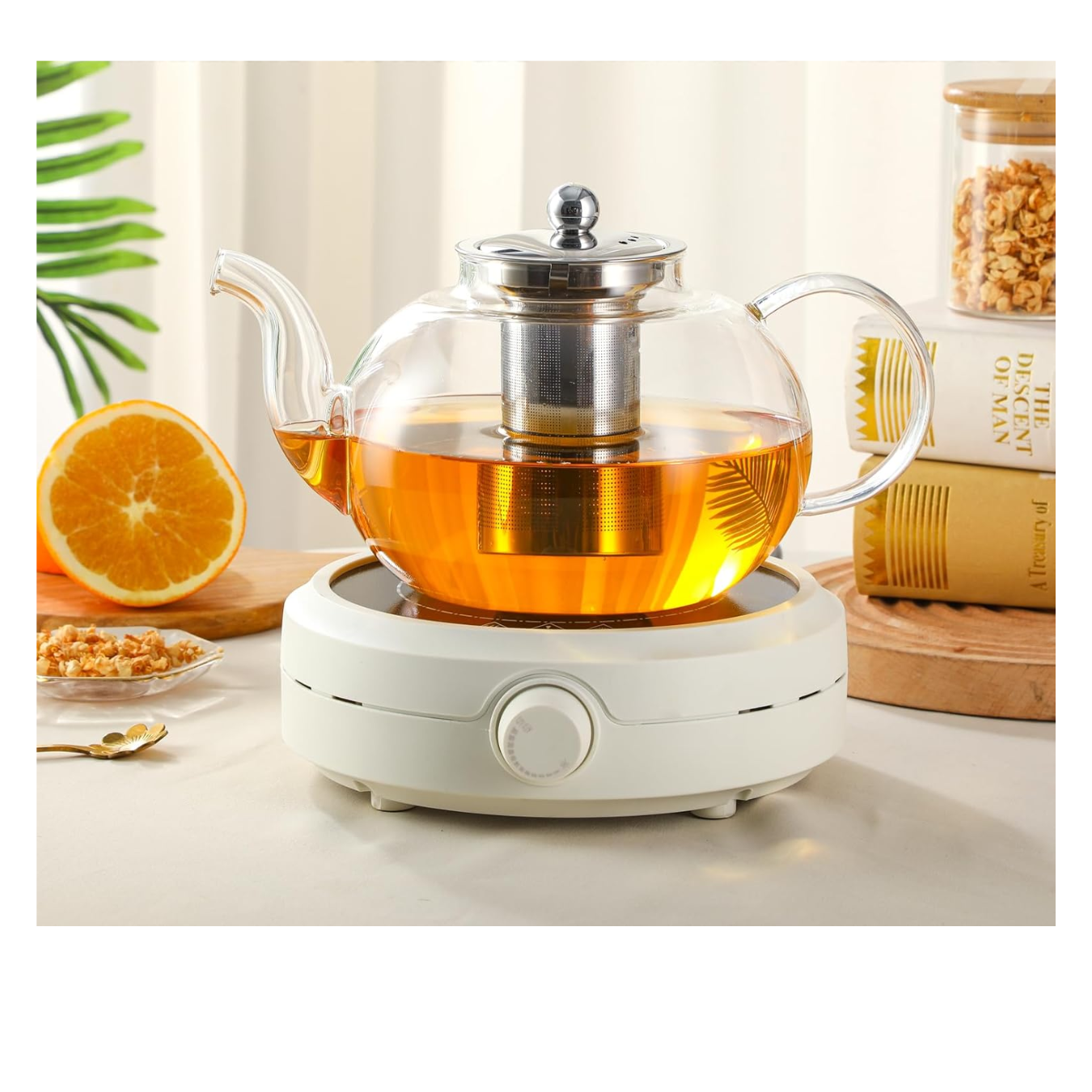 Tetera Infusor de Acero Inoxidable 1 L-3