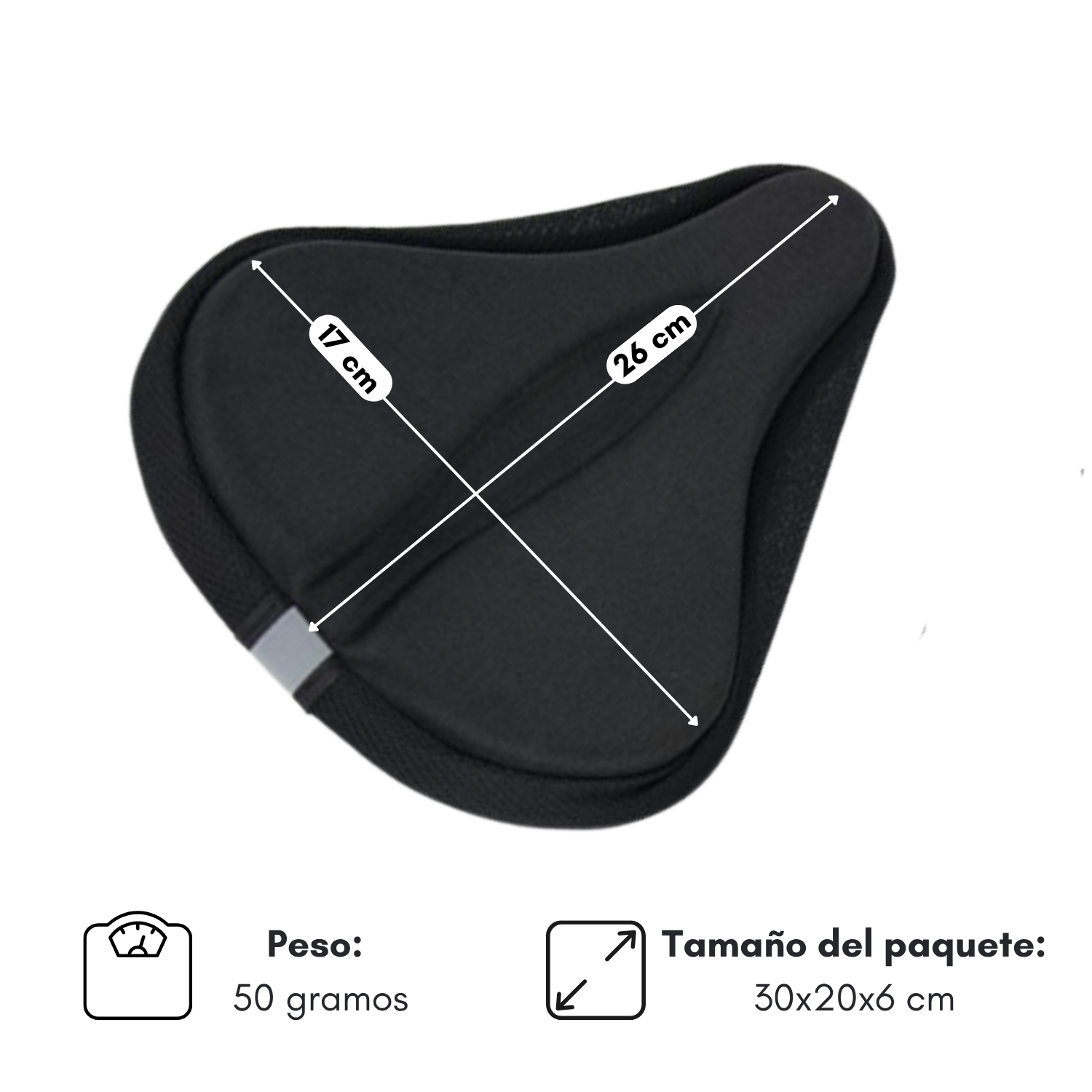 Cubre Sill n De Asiento Para Bicicleta Cobertor Forro Reflectante-2