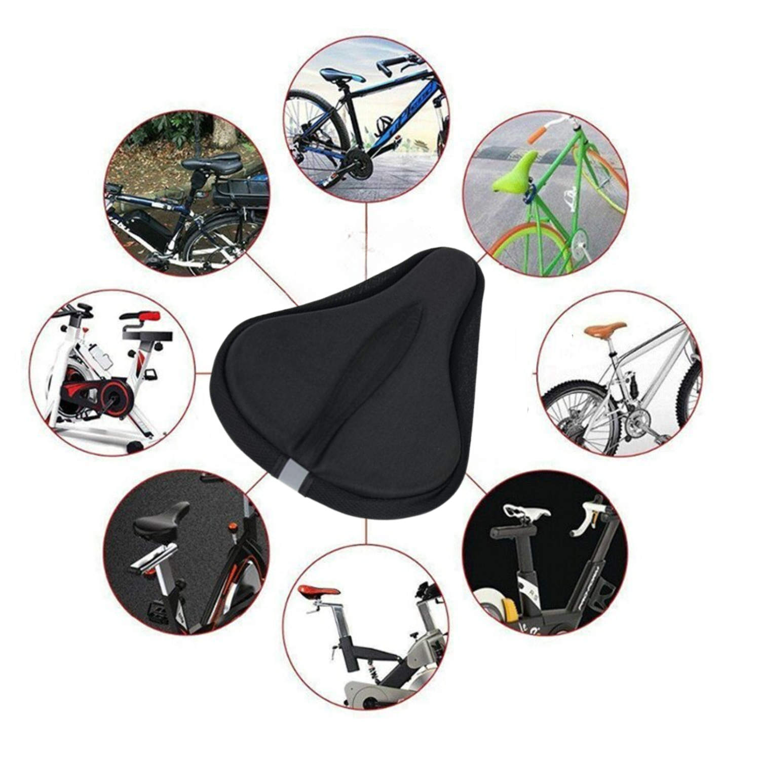 Cubre Sill n De Asiento Para Bicicleta Cobertor Forro Reflectante-6