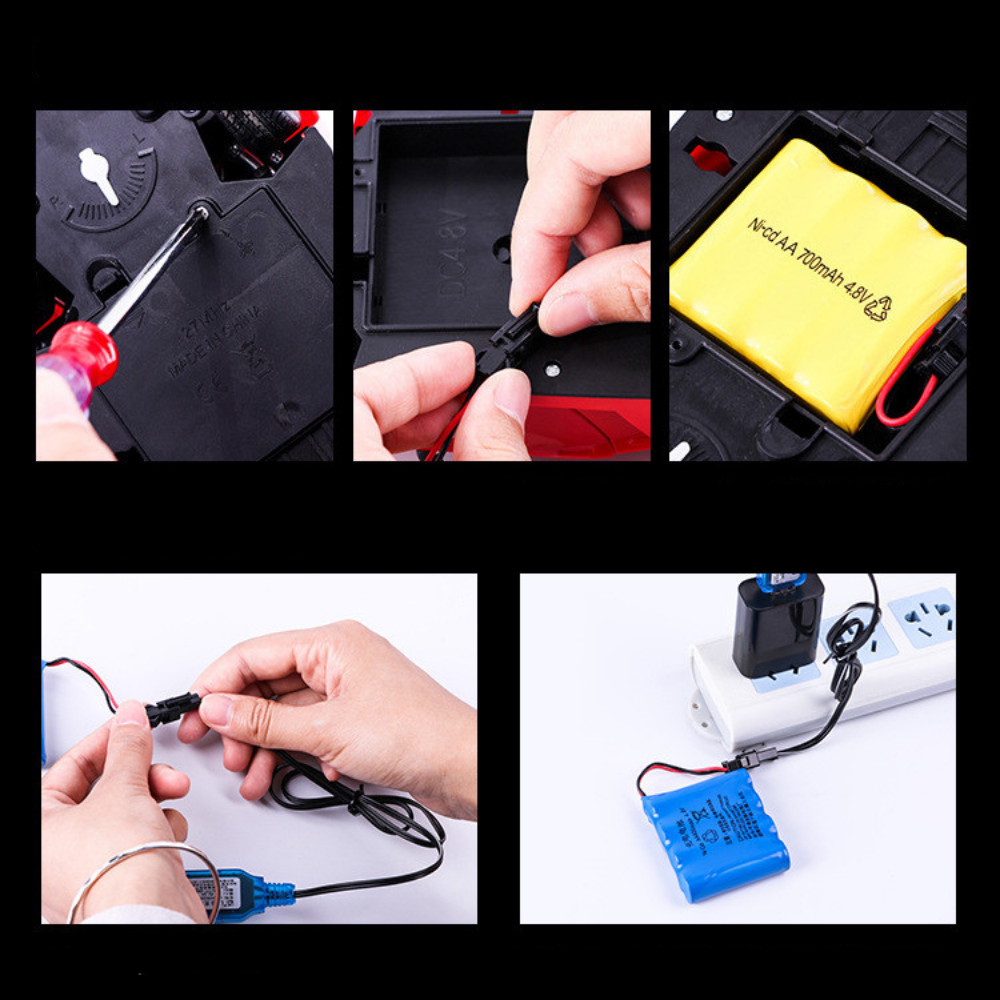 Auto Control Remoto Metal Doble Motor 2 4g 4x4 1 16 Team03 NEGRO-2