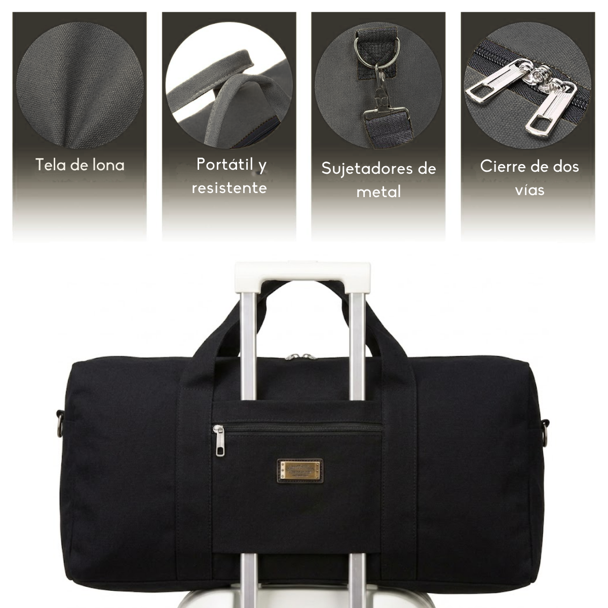 Bolso De Viaje Malet n De Lona Reforzado 50 L-2