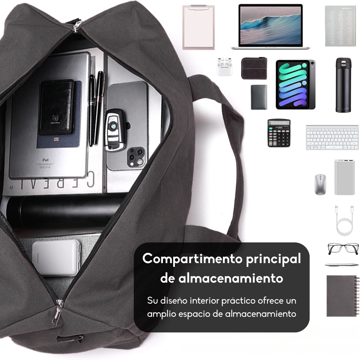 Bolso De Viaje Malet n De Lona Reforzado 50 L-4