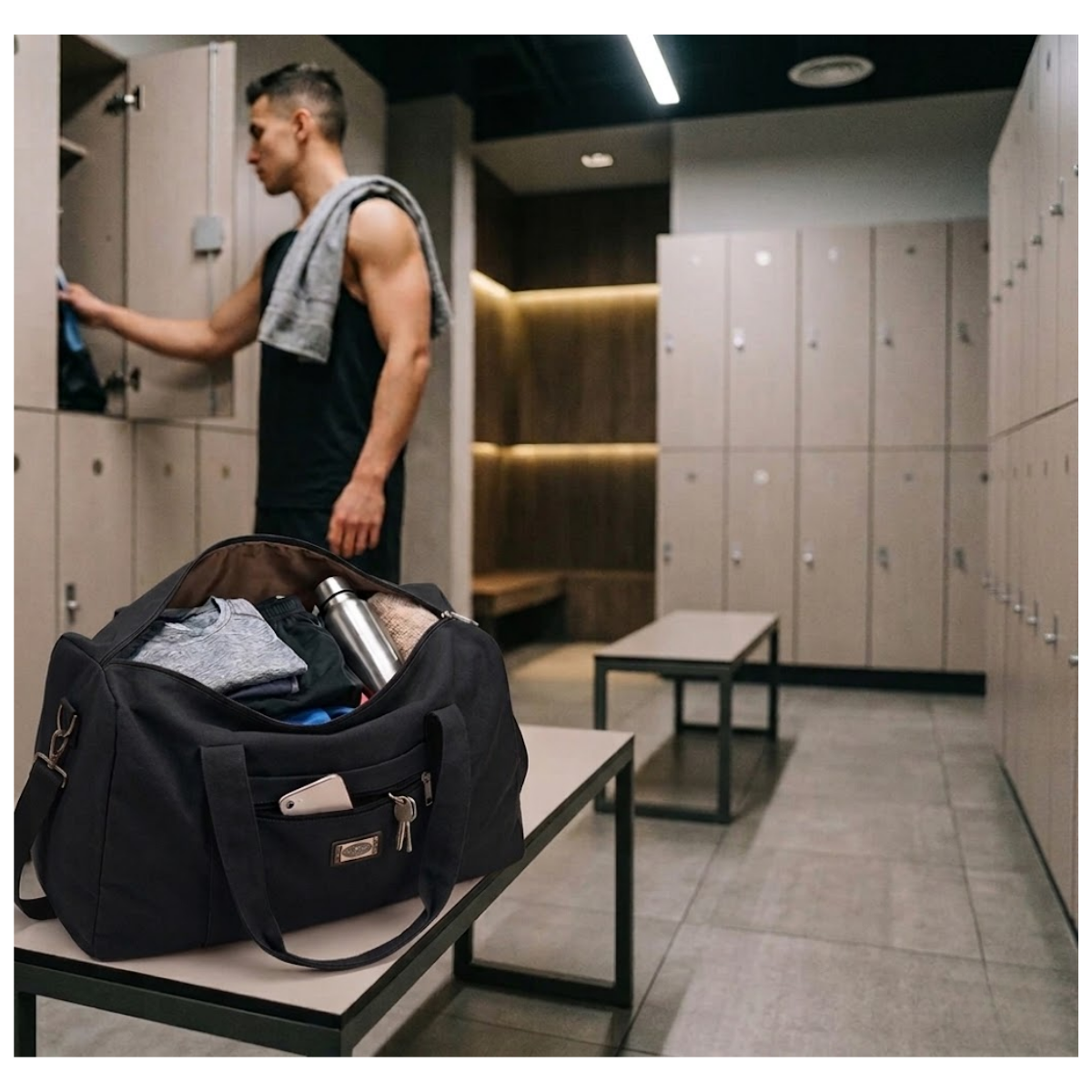 Bolso De Viaje Malet n De Lona Reforzado 50 L-5