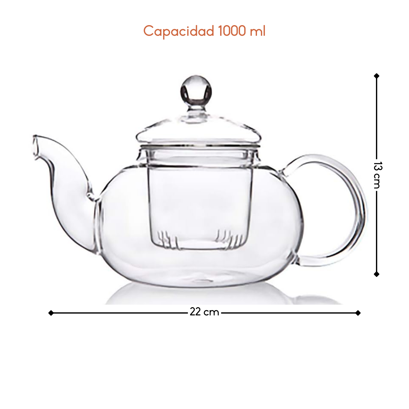 Tetera Con Infusor Para T Infusi n De Flores 1L-2