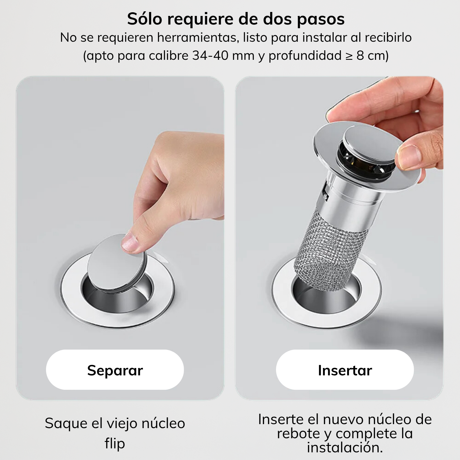 Filtro Tap n Para Ducha Fregadero Drenaje Tapa Universal-4