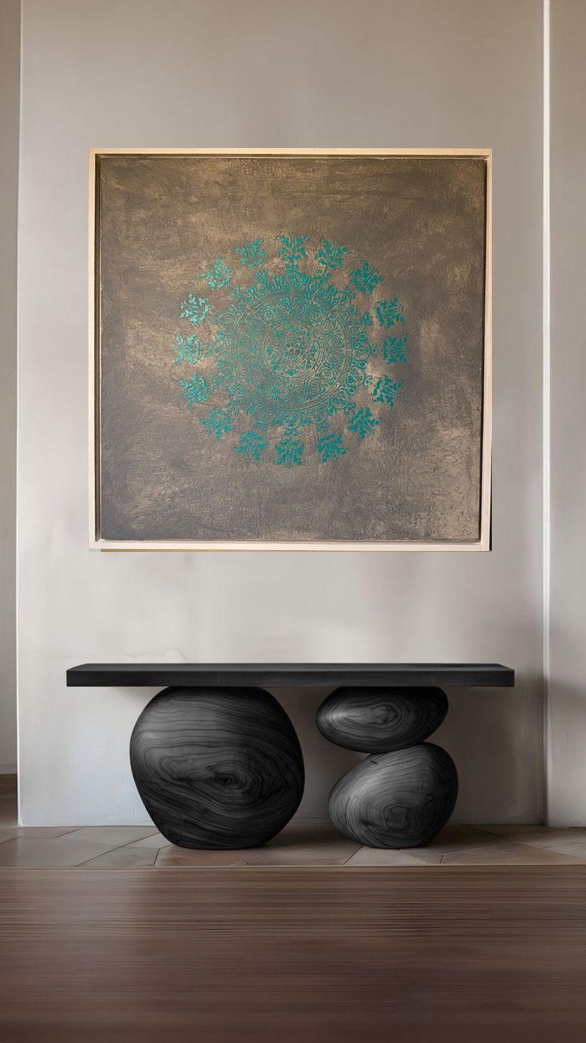 Mandala calipso, Cuadro decorativo  80x80-4