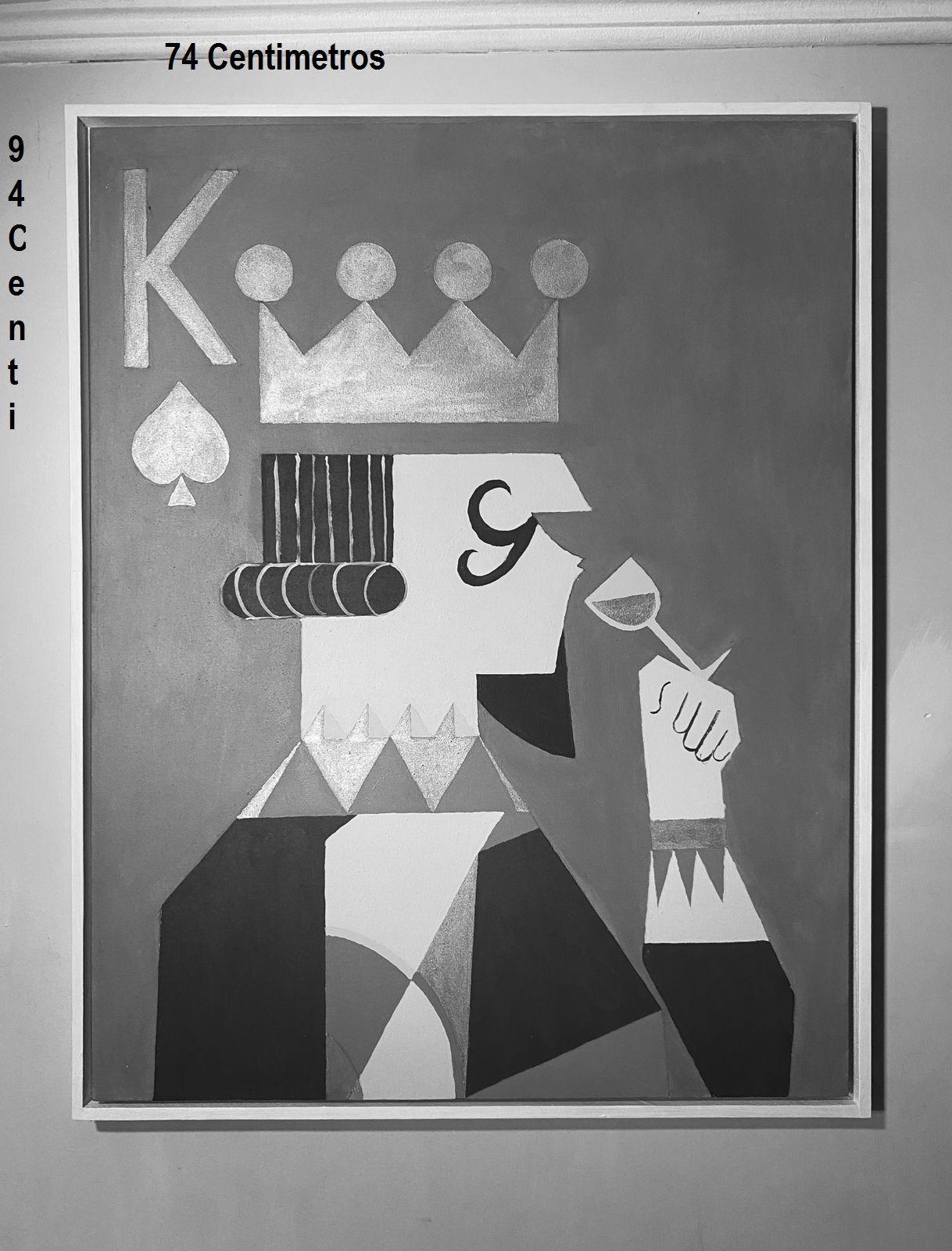 Cuadro decorativo díptico Queen and king 90x70-5