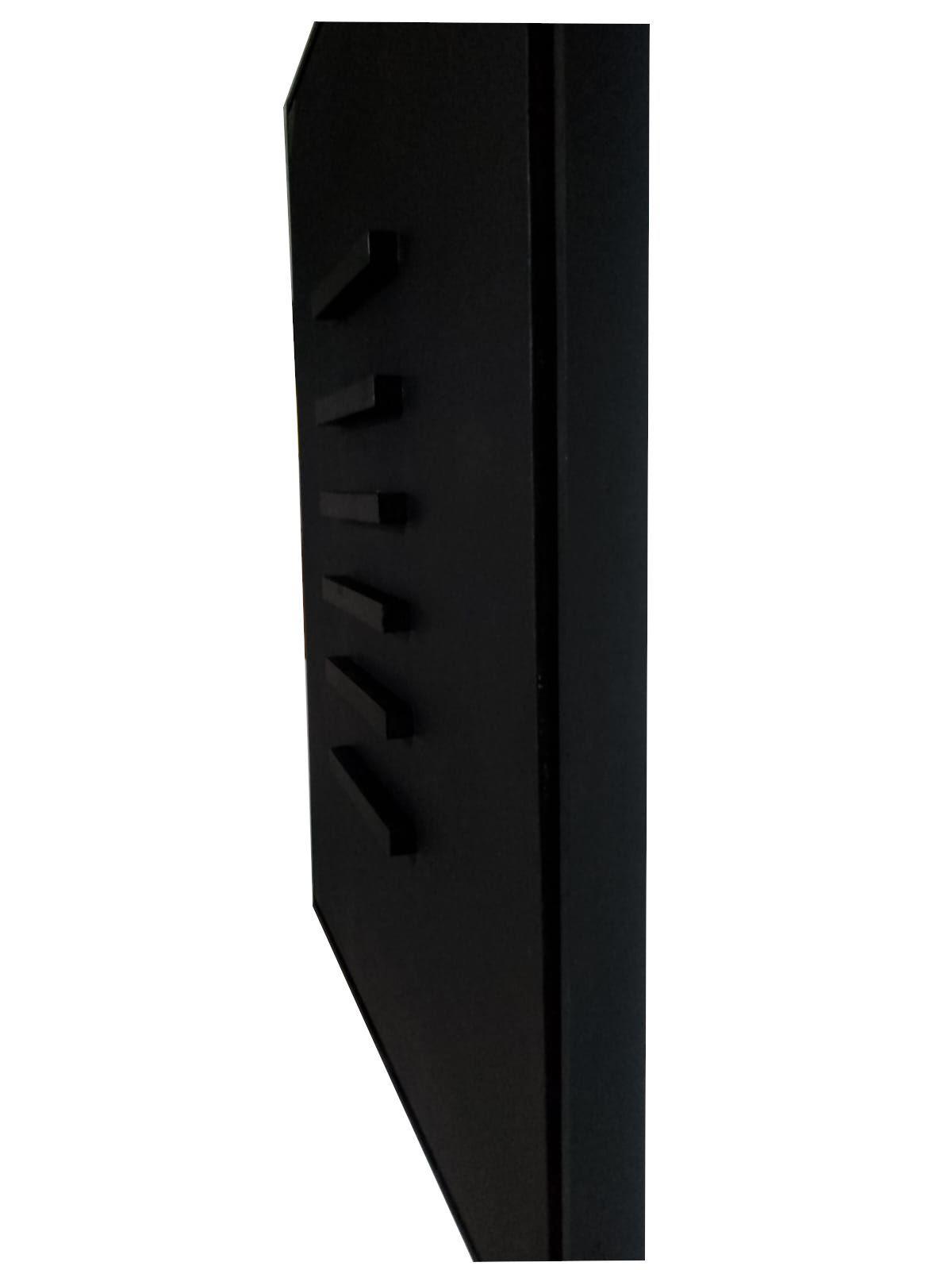 Cuadro decorativo negro rectángulos de madera 90x70-2