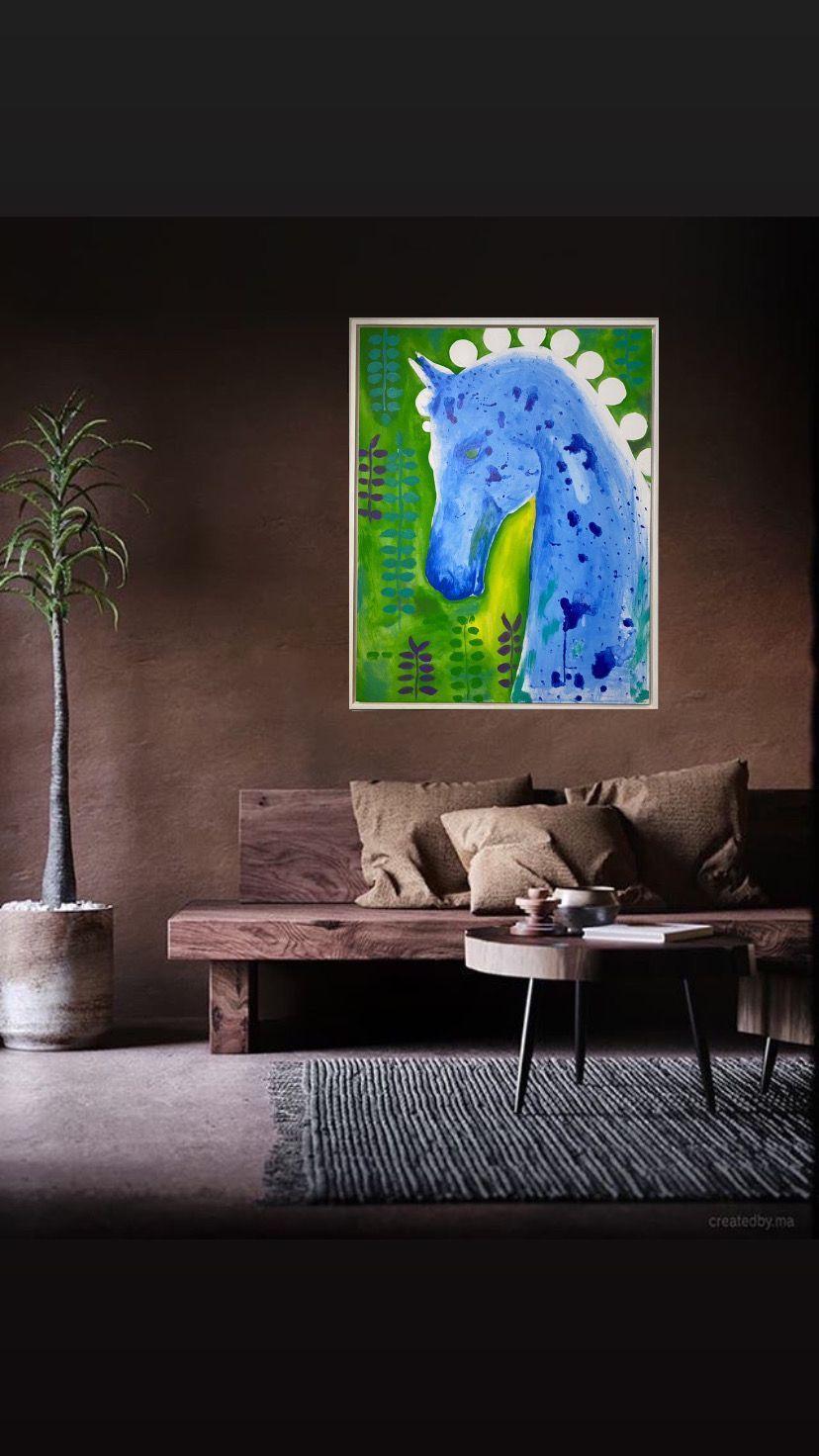 Cuadro decorativo caballo 90x70-6