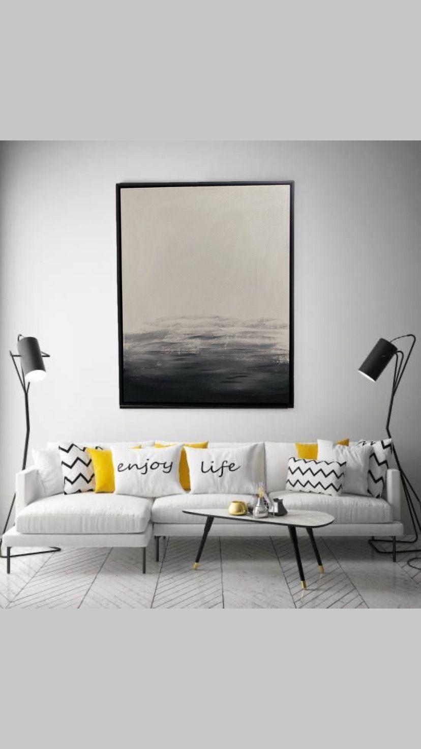 Cuadro decorativo Horizonte Difuminado 90x70-4