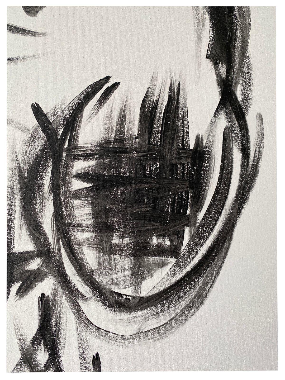 Lienzo Decorativo Personaje Snoopy Trazo Libre pintado a mano 90x70 cm-2