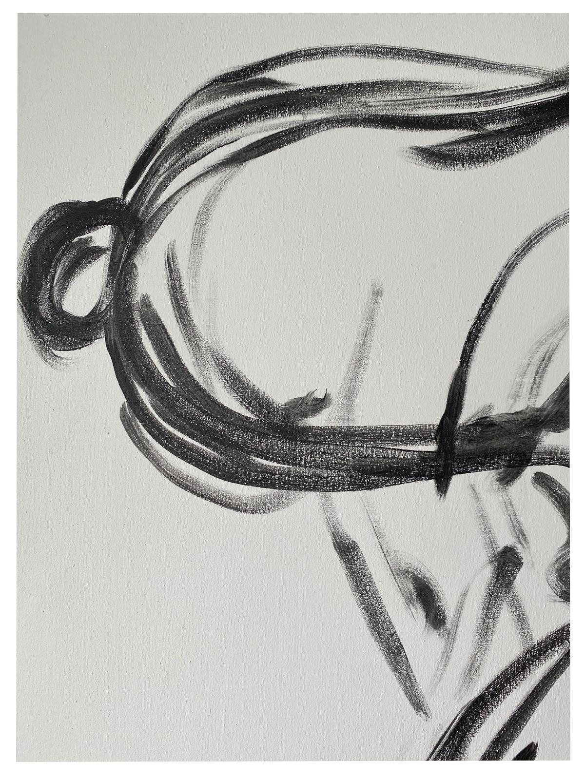 Lienzo Decorativo Personaje Snoopy Trazo Libre pintado a mano 90x70 cm-3