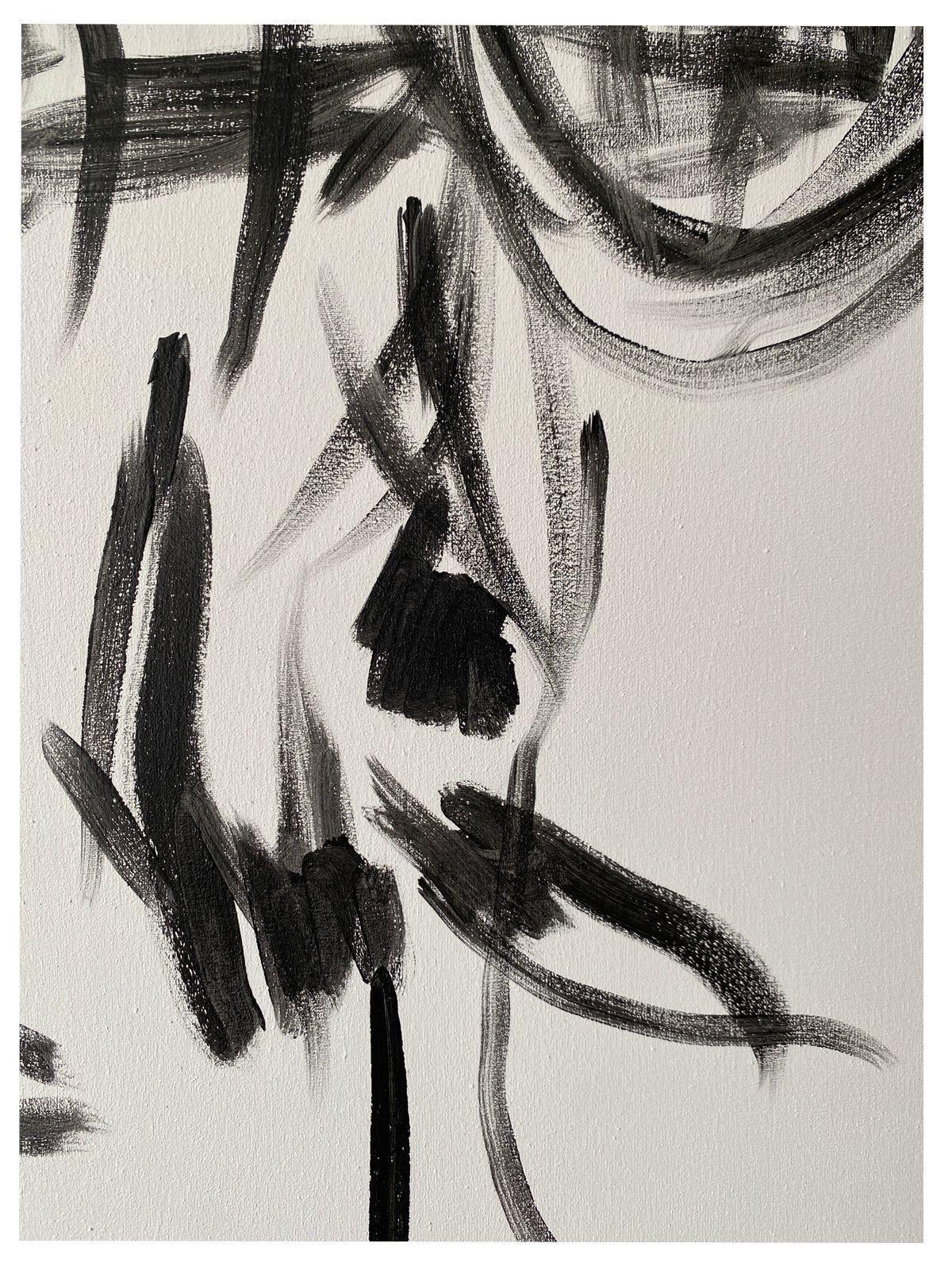 Lienzo Decorativo Personaje Snoopy Trazo Libre pintado a mano 90x70 cm-6