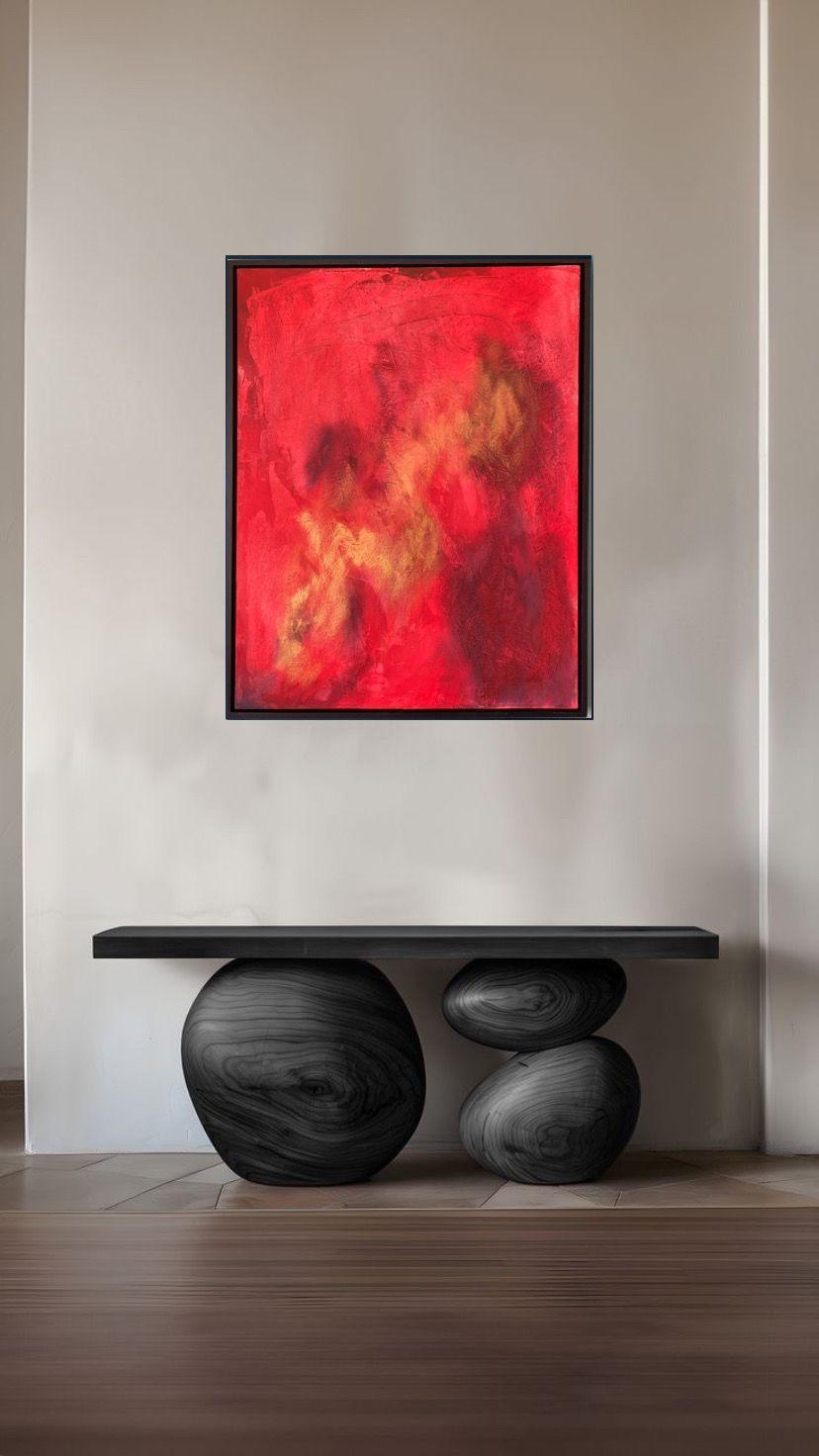 Cuadro abstracto rojo 90x70-1