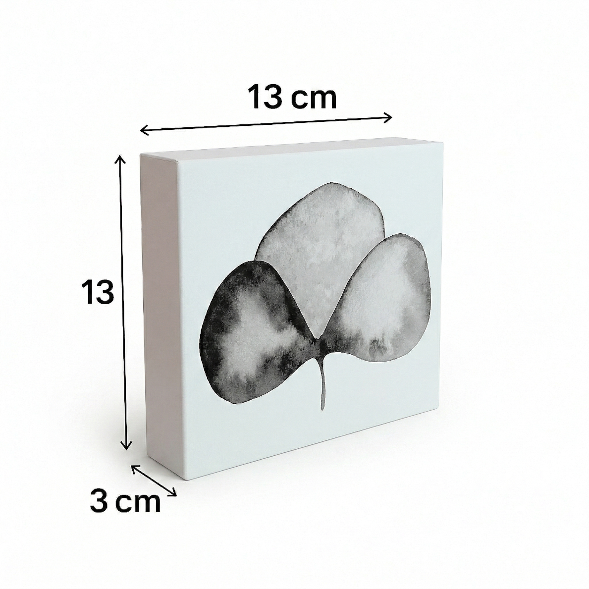 Cuadro decorativo flor acuarela 13x13 cm conjunto de 36-6
