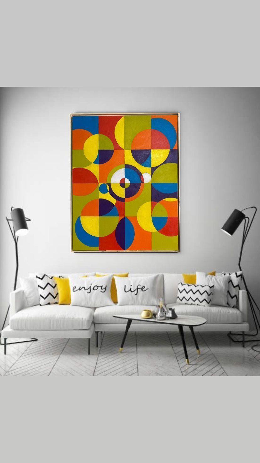 Cuadro decorativo de estilo arte cinético II 90x70-2
