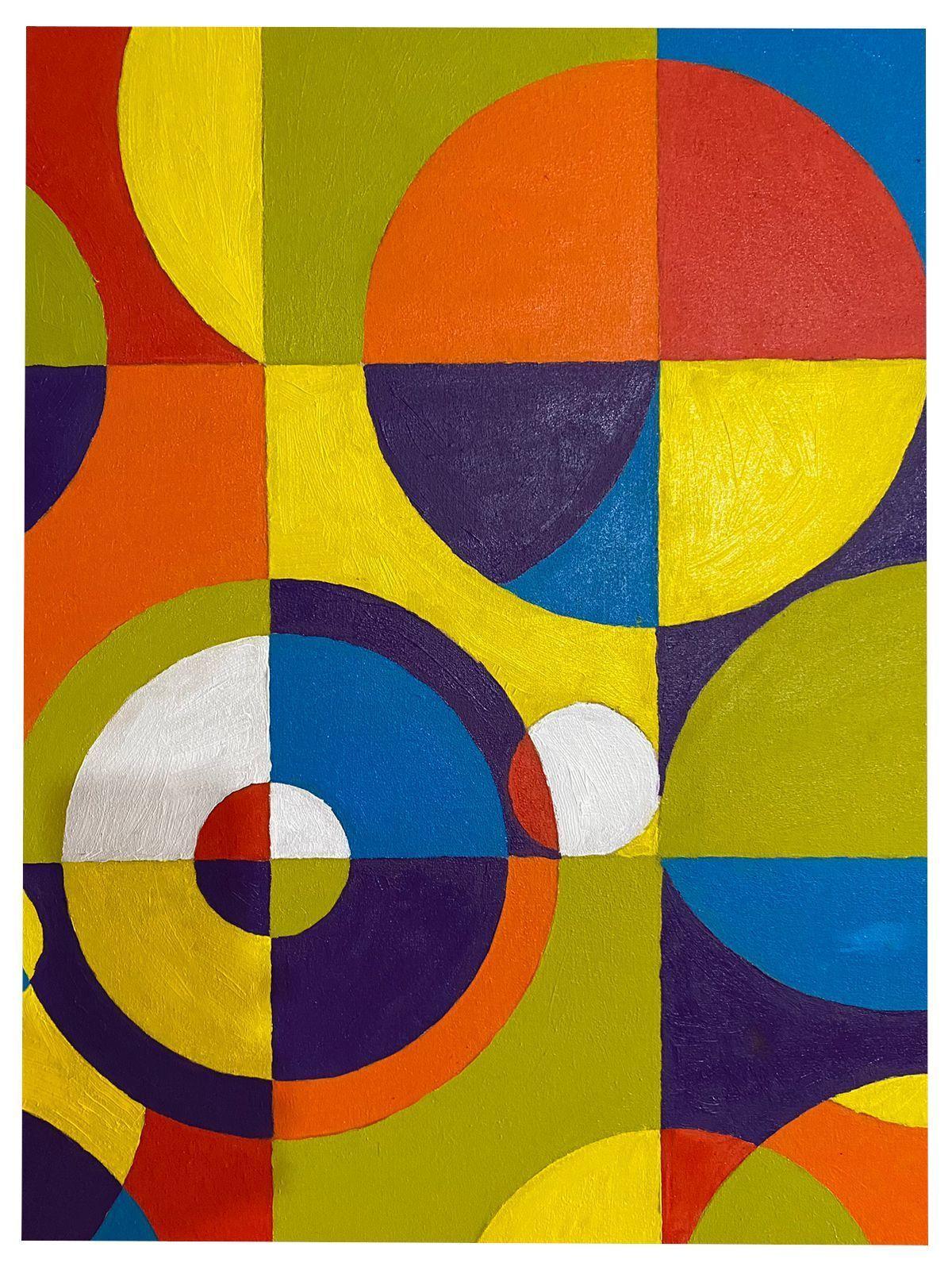 Cuadro decorativo de estilo arte cinético II 90x70-4
