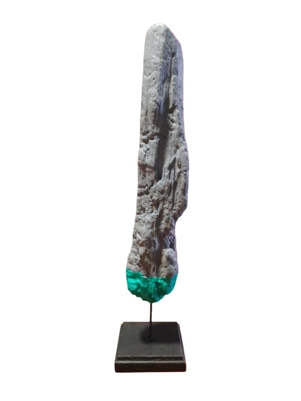 Estatuilla, Figura, Tronco Decorativo Gris 06-0