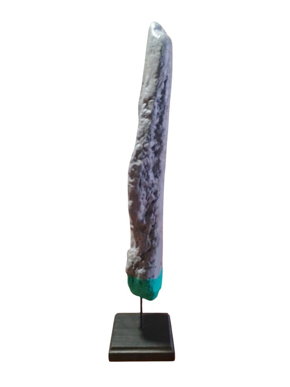 Estatuilla, Figura, Tronco Decorativo Gris 06-1