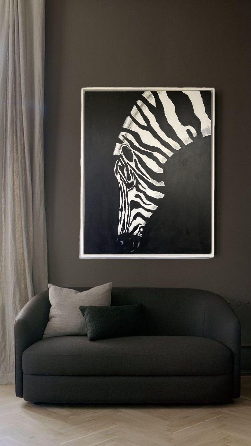Cuadro decorativo Cebra 90x70-4