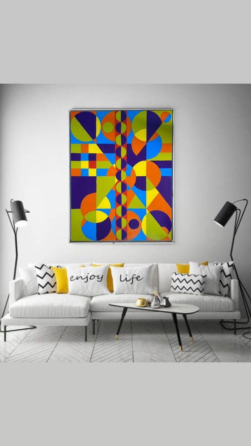 Cuadro decorativo de estilo arte cinético 90x70-6