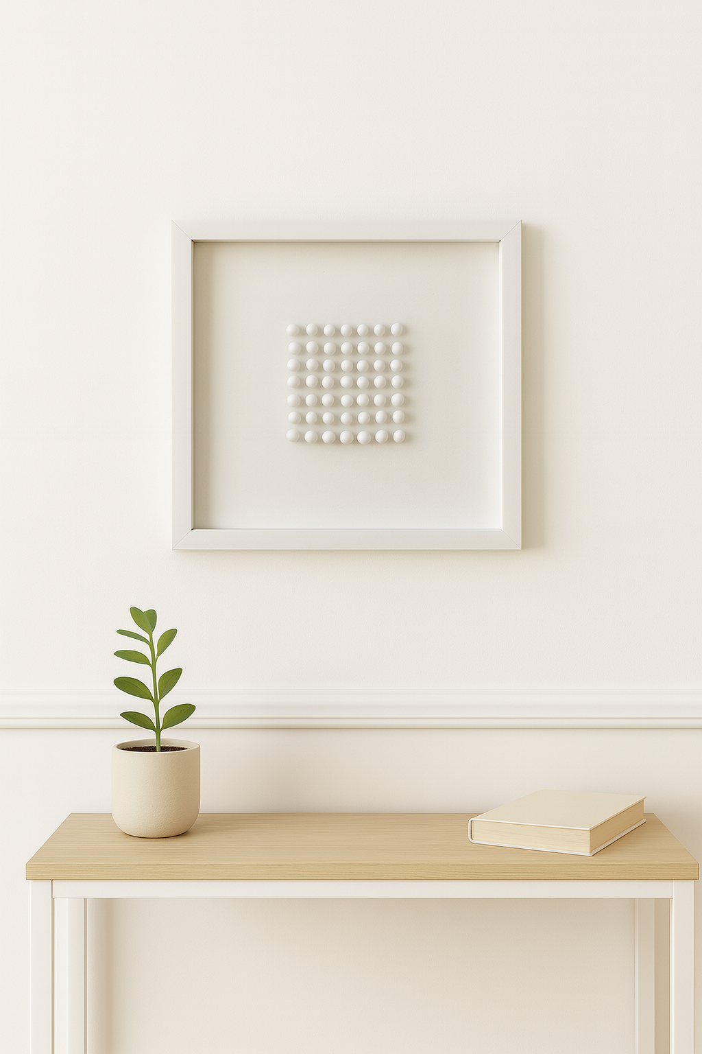 Cuadro Decorativo Esferas de madera 30x30 Cm-2