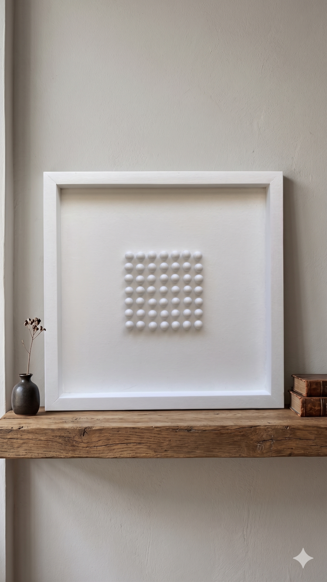 Cuadro Decorativo 3D Minimalista - Colección Esferas (30x30 cm)-3