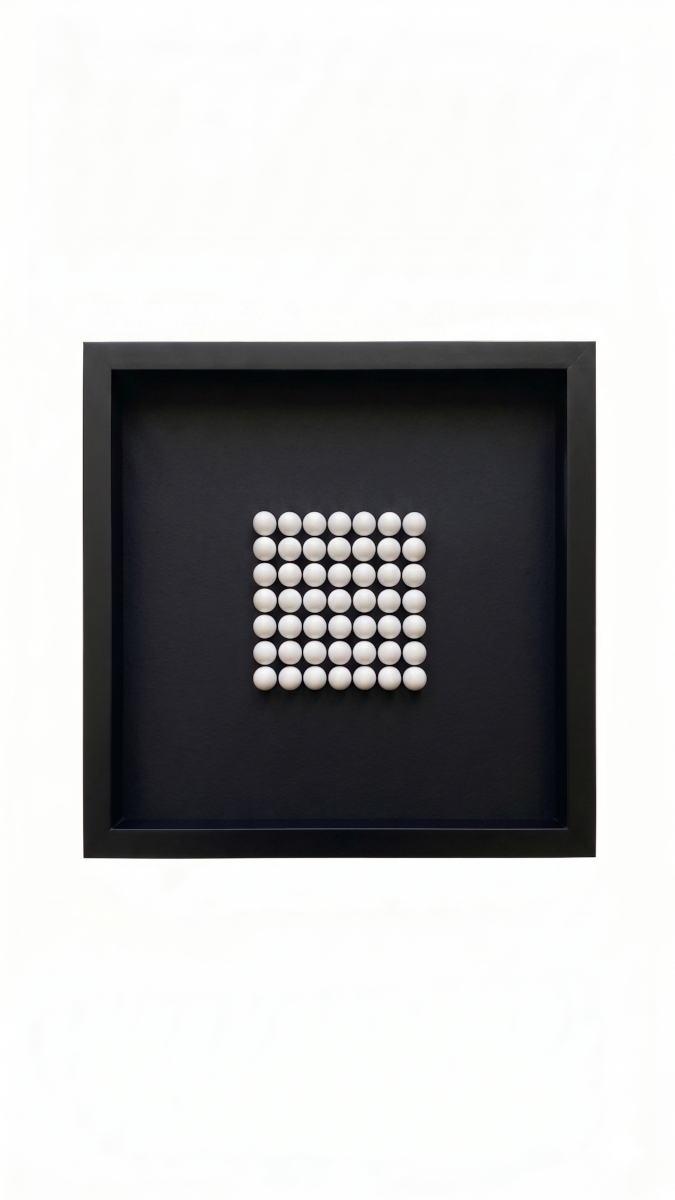 Cuadro Decorativo 3D Minimalista - Colección Esferas (30x30 cm)-0