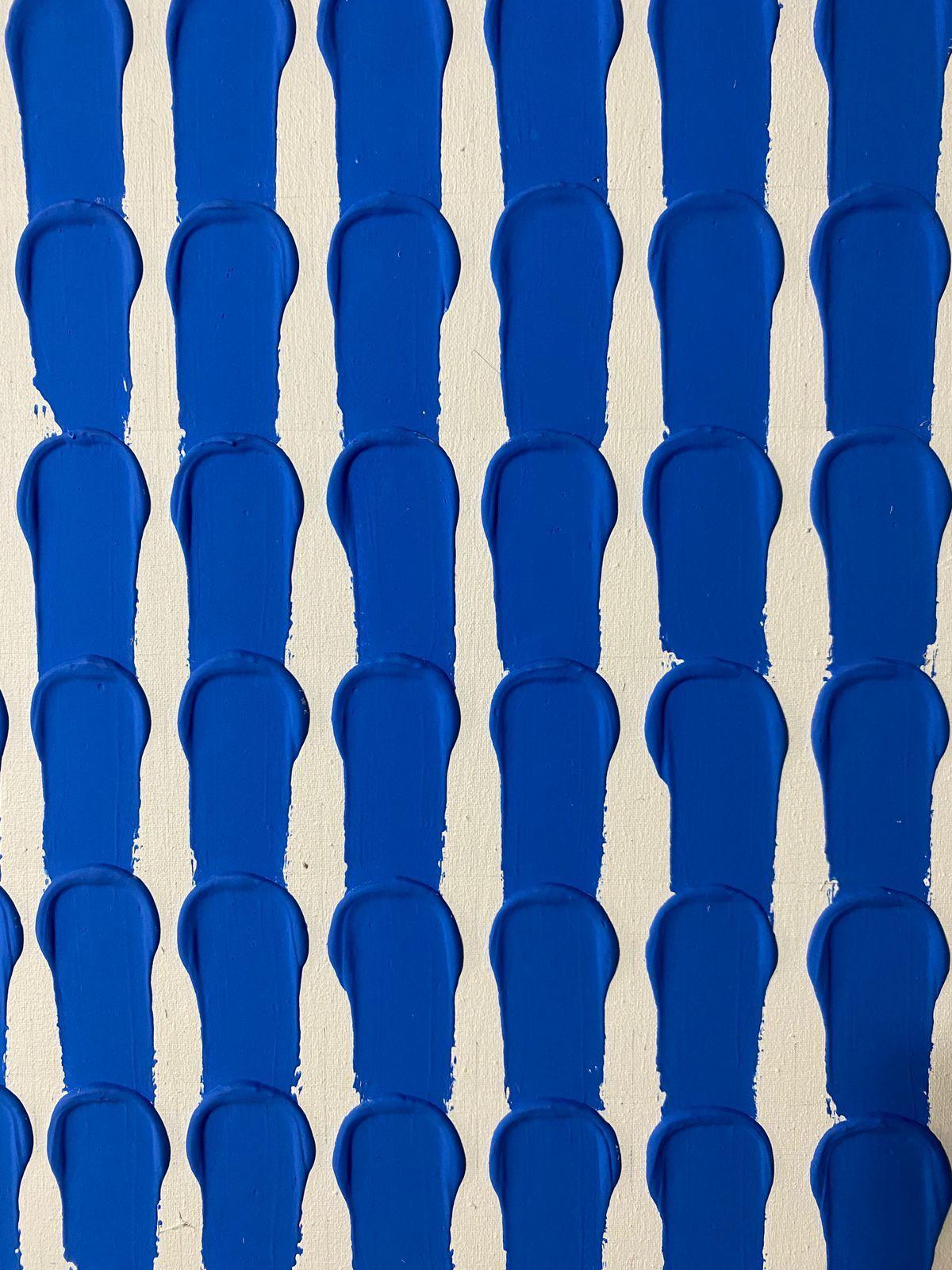 Cuadro decorativo Azul 90x70-3