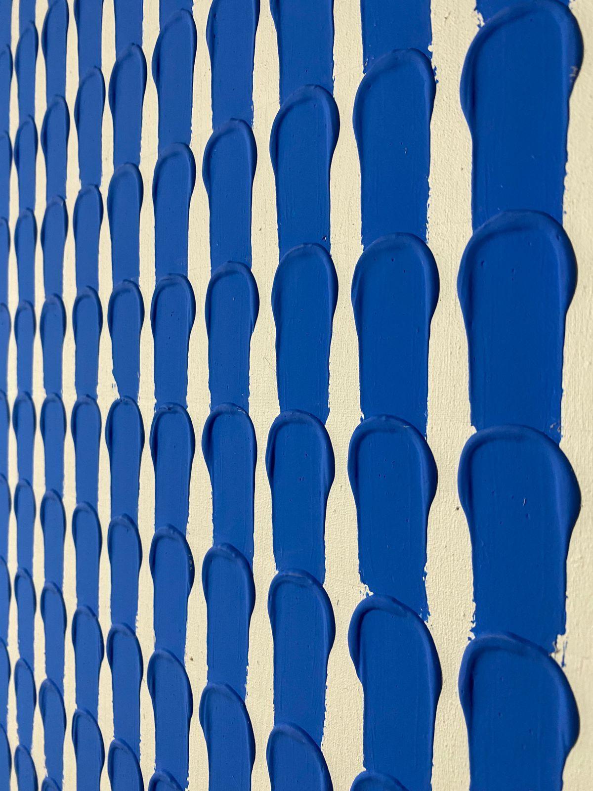Cuadro decorativo Azul 90x70-4